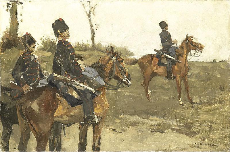George Hendrik Breitner Hussars Germany oil painting art